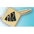 Gold Finish Binder Bookmark with Diamond Top